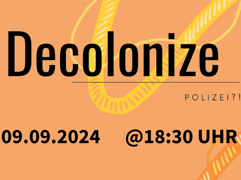 Decolonize?! als Schriftzug