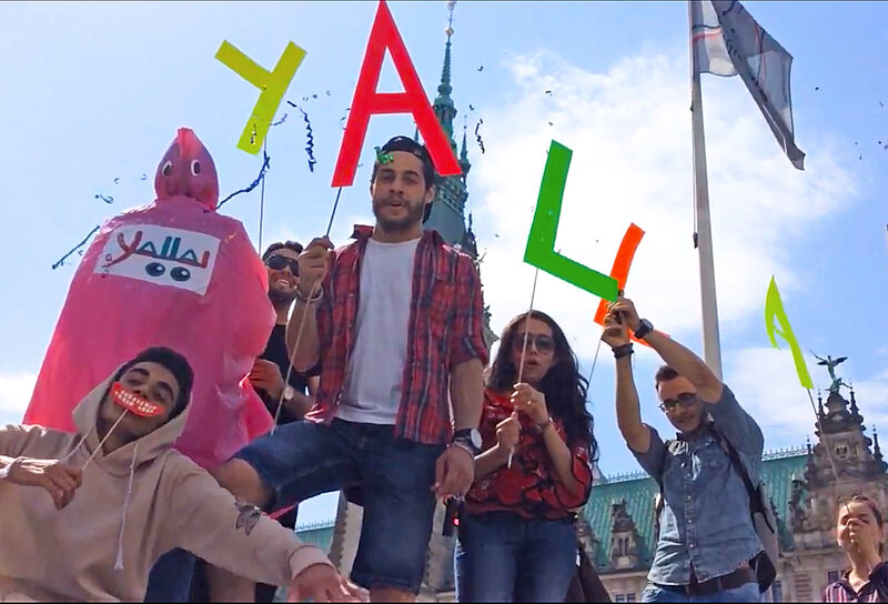 Gruppenbild der Yalla Redaktion