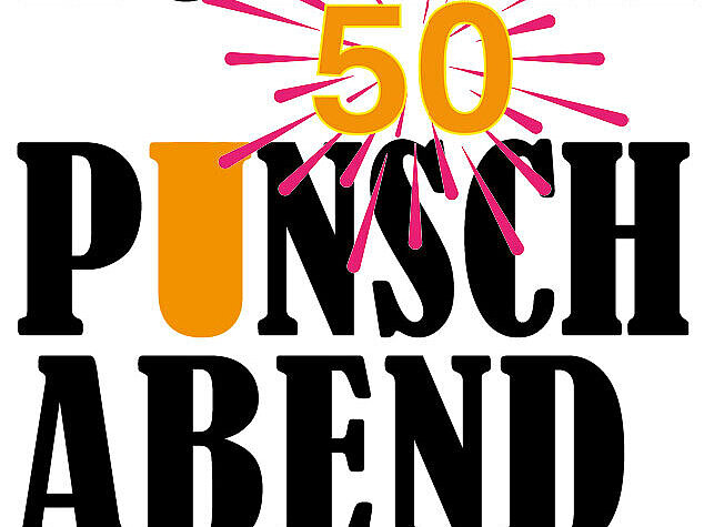 Über dem Schriftzug Punschabend steht die 50.